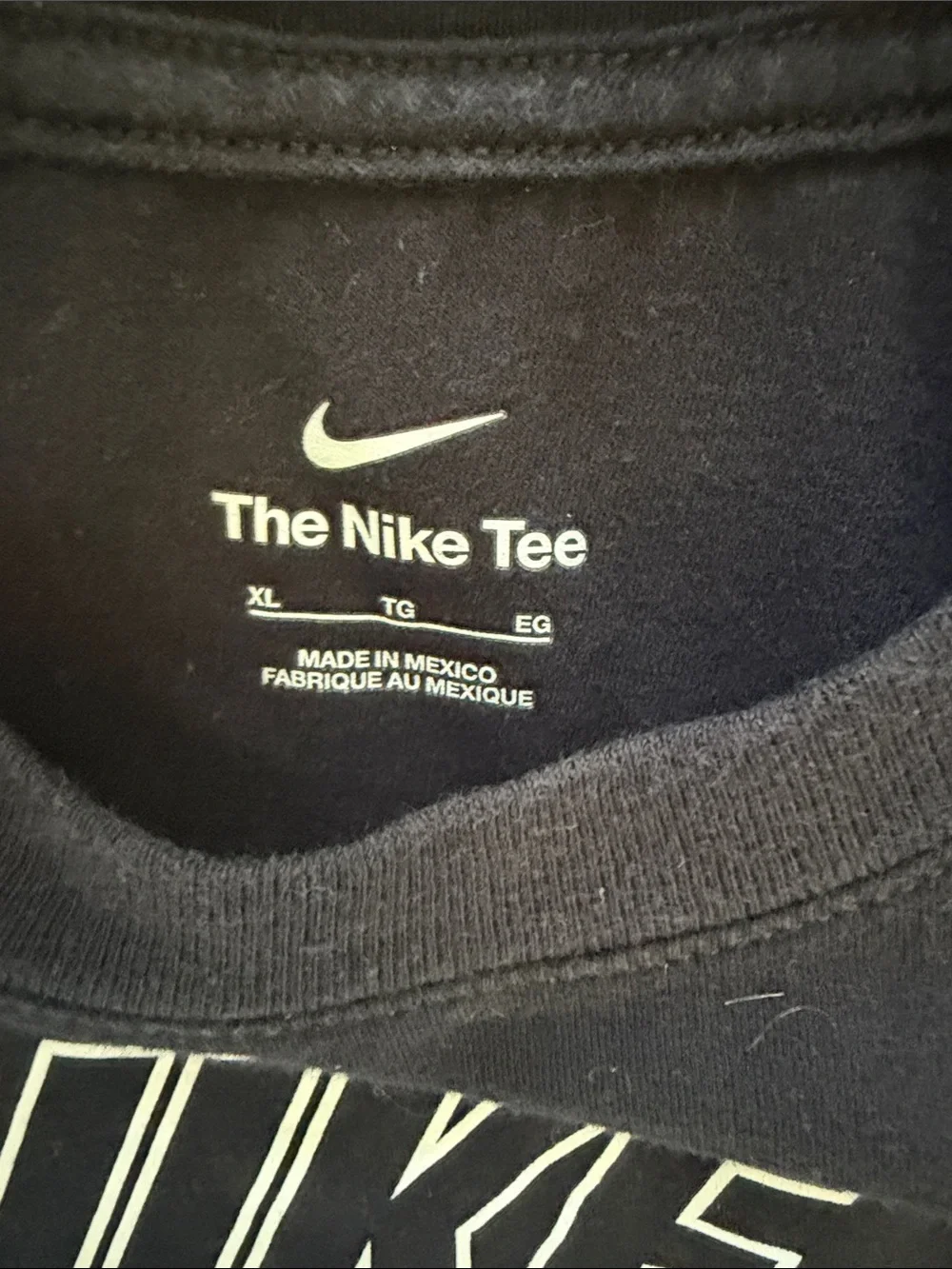 Nike Black Soccer Logo Tee
